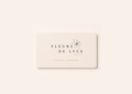 Carte cadeau Fleurs de Lyce