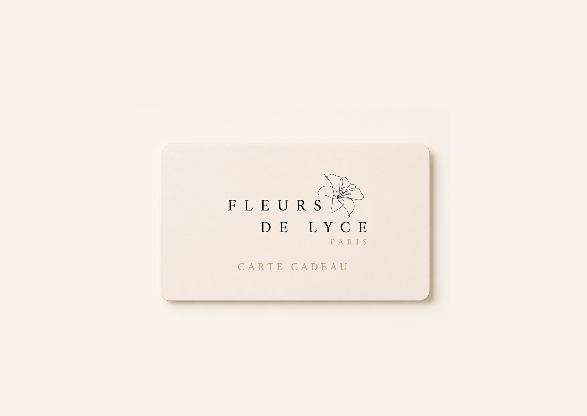 Carte cadeau Fleurs de Lyce